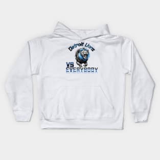 Detroit lions vs Everybody Kids Hoodie